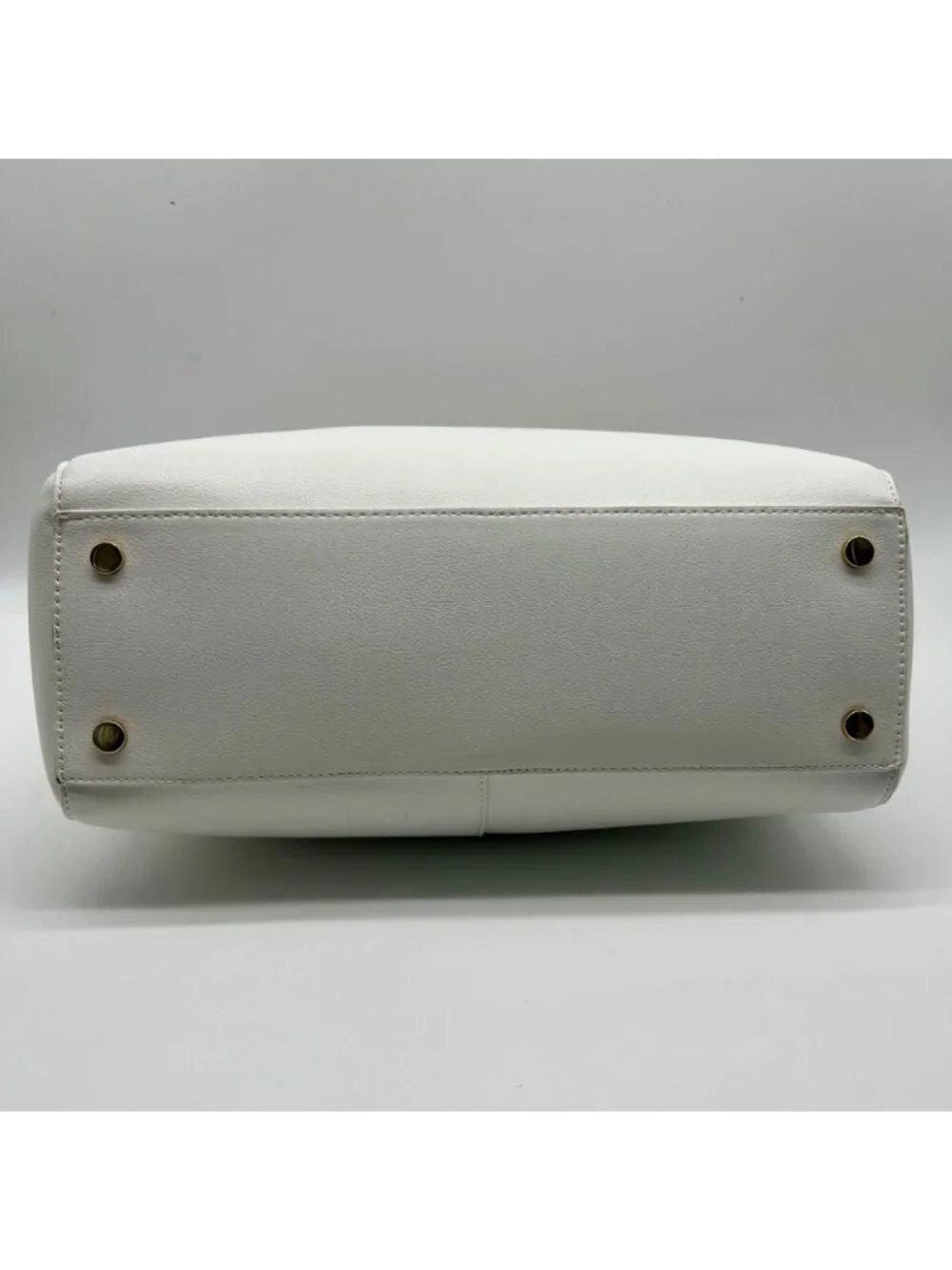 On 34th Bright White Faux Leather Robbinn Medium Satchel Bag